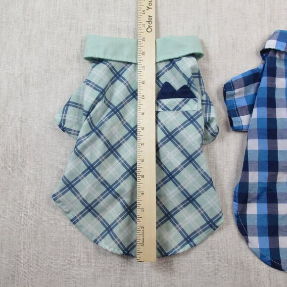 Lot of 2 House Of Barker Shirt Kids 2 Multi Plaid Classic Short Sleeve Button-Up - Picture 7 of 16
